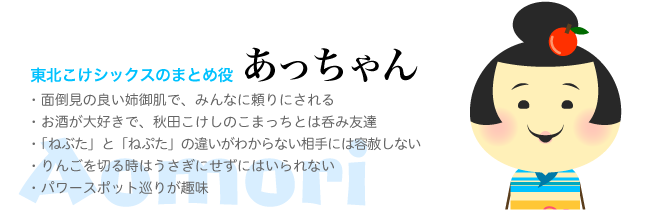 東北こけシックスのまとめ役　あっちゃん